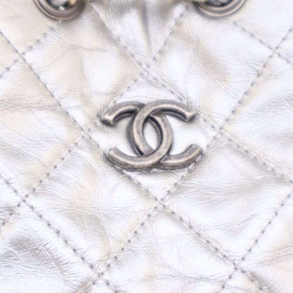 Chanel Crumpled Metallic Calfskin Gabrielle Backpack - Image 13