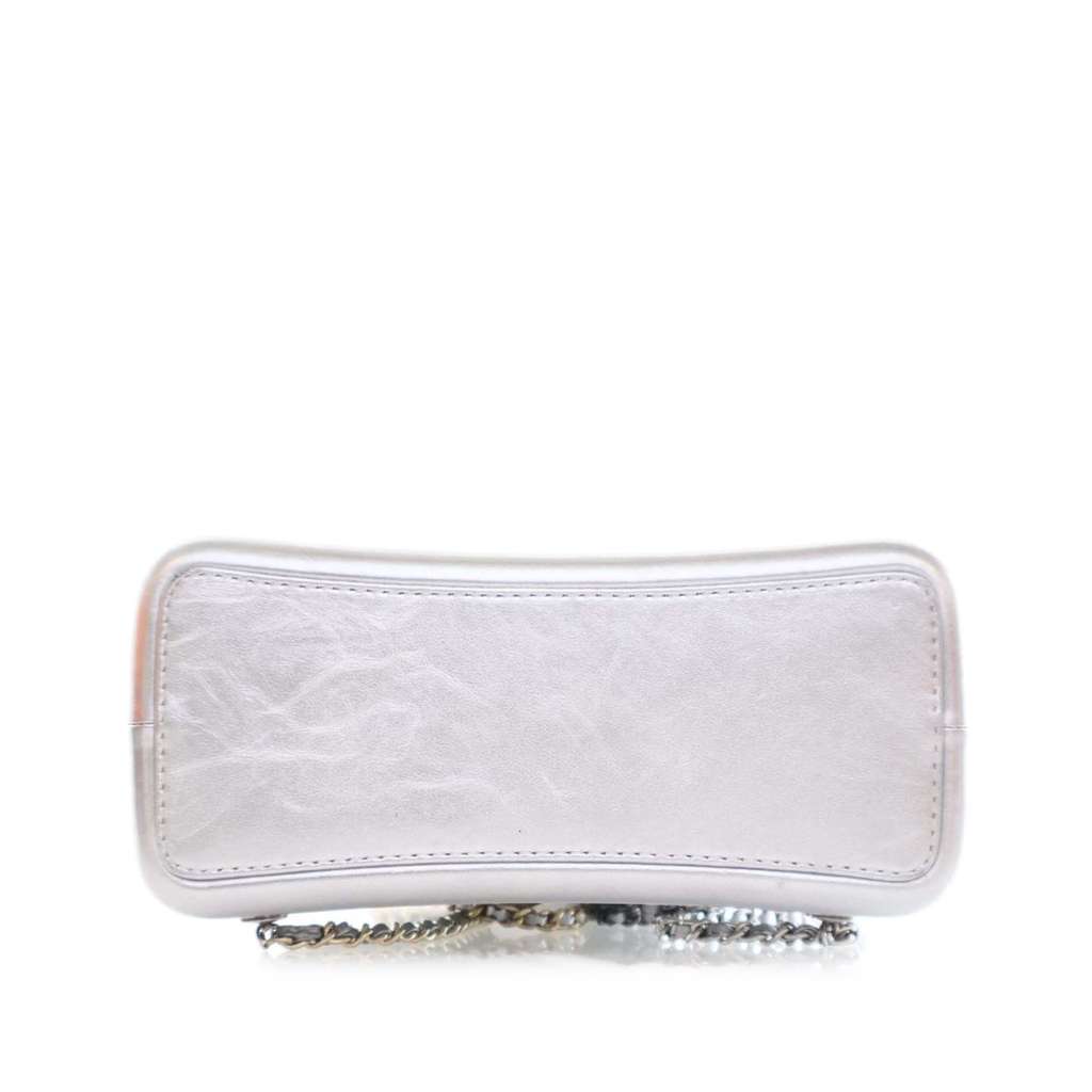 Chanel Crumpled Metallic Calfskin Gabrielle Backpack - 4