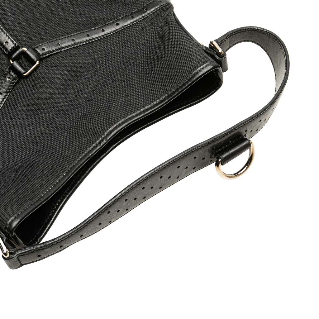 Gucci Canvas Reins Hobo - Image 11