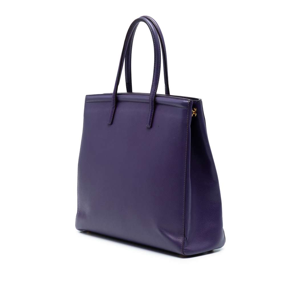 Prada Saffiano Lux Satchel - Back view