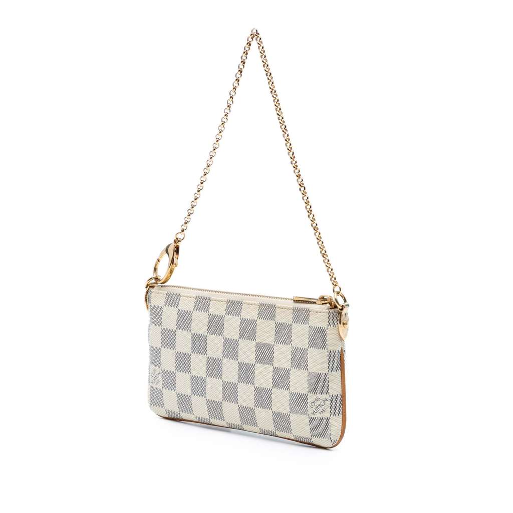 Louis Vuitton Damier Azur Pochette Milla MM - Back view