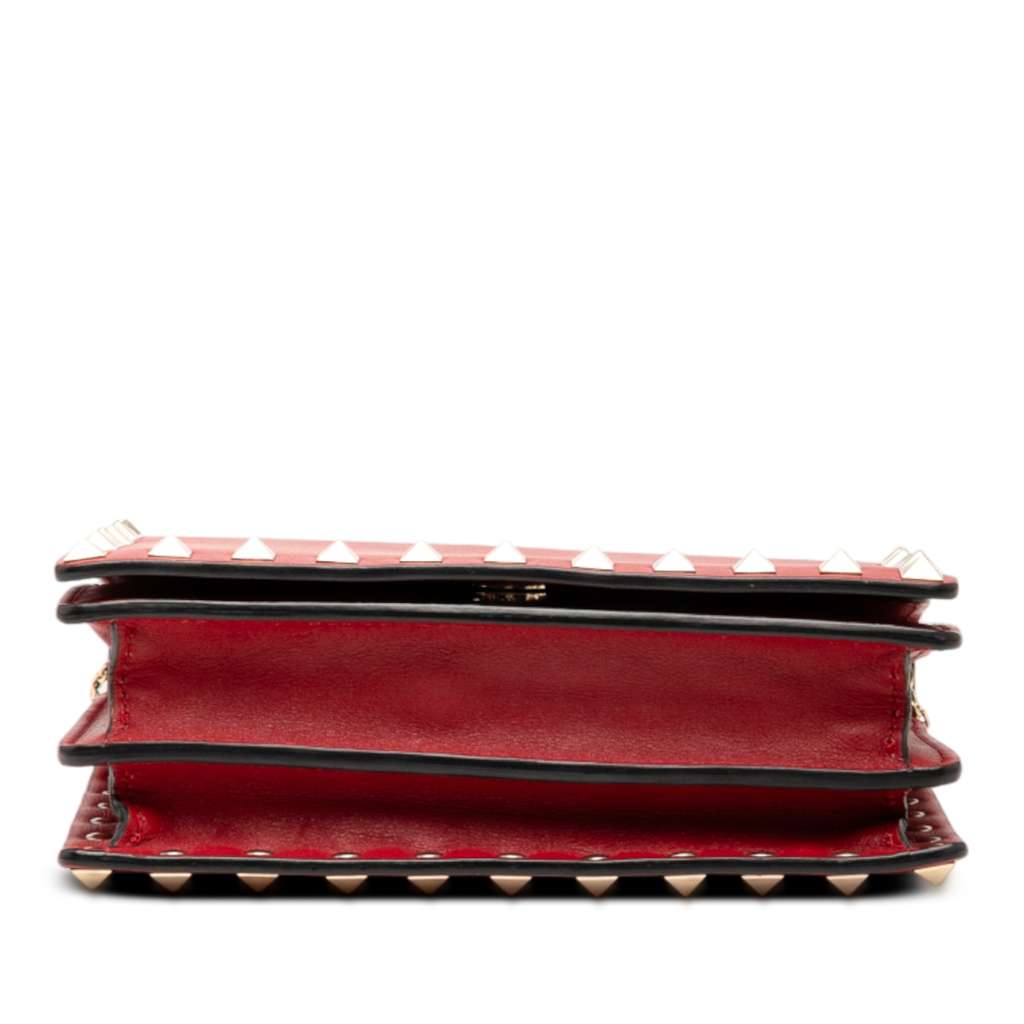 Valentino Leather Rockstud Chain Pouch - Image 6