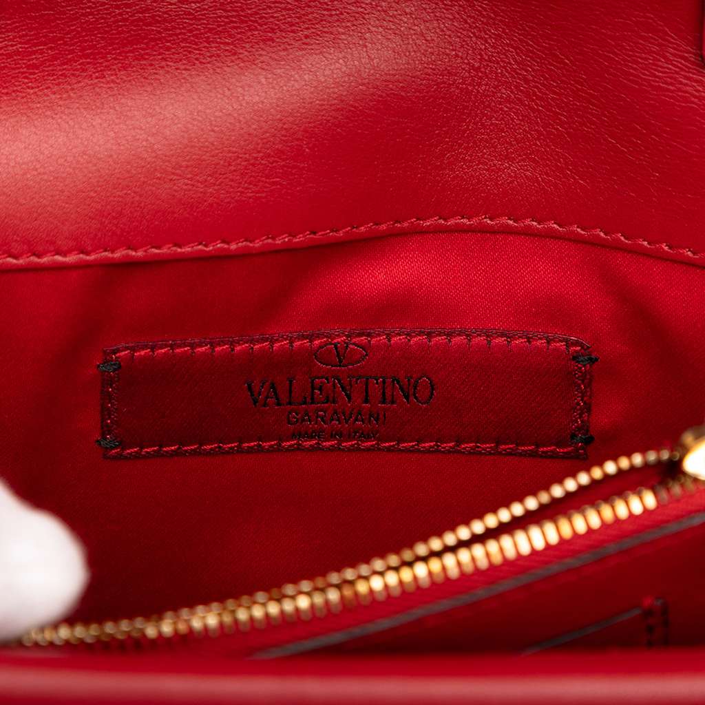 Valentino Leather Rockstud Chain Pouch - Side view