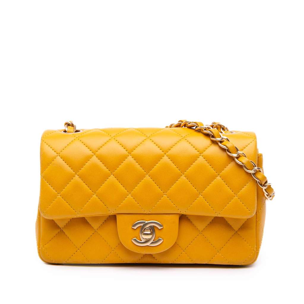 Chanel Mini Rectangular Classic Lambskin Single Flap