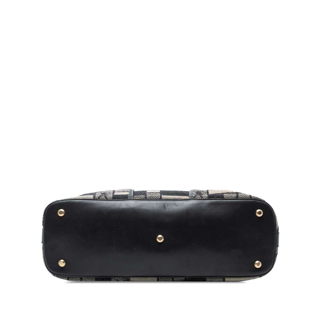Saint Laurent Oversized Wool Patchwork Muse Handbag - Image 6