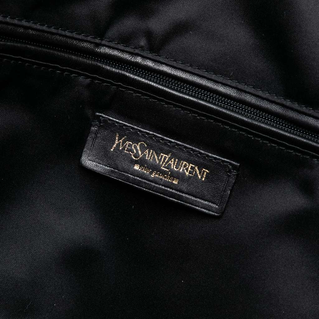 Saint Laurent Oversized Wool Patchwork Muse Handbag - Side view