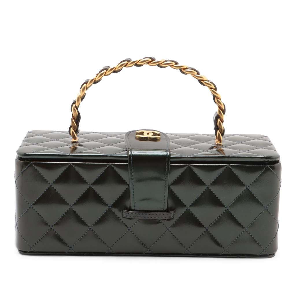 Chanel Quilted Patent Vanity Box