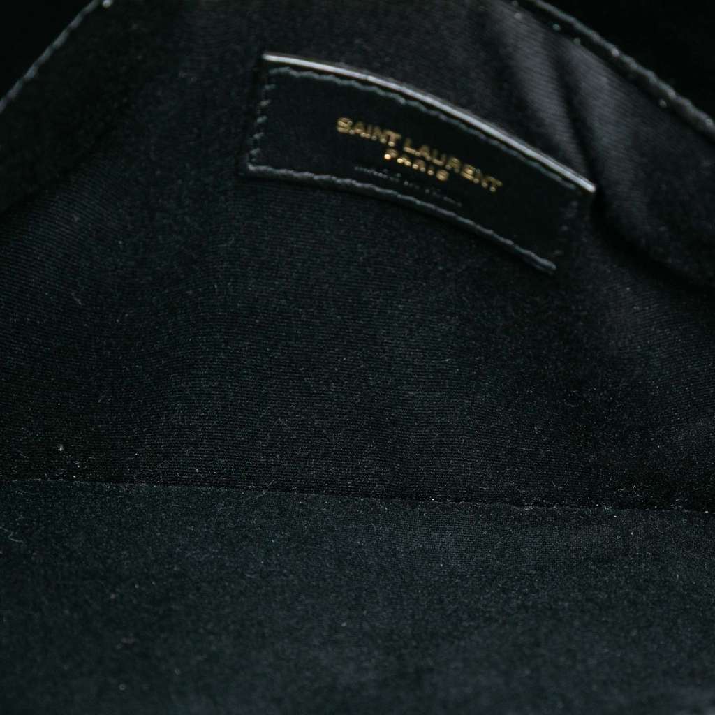 Saint Laurent Smooth Shiny Calfskin Monogram Uptown Pouch - 4