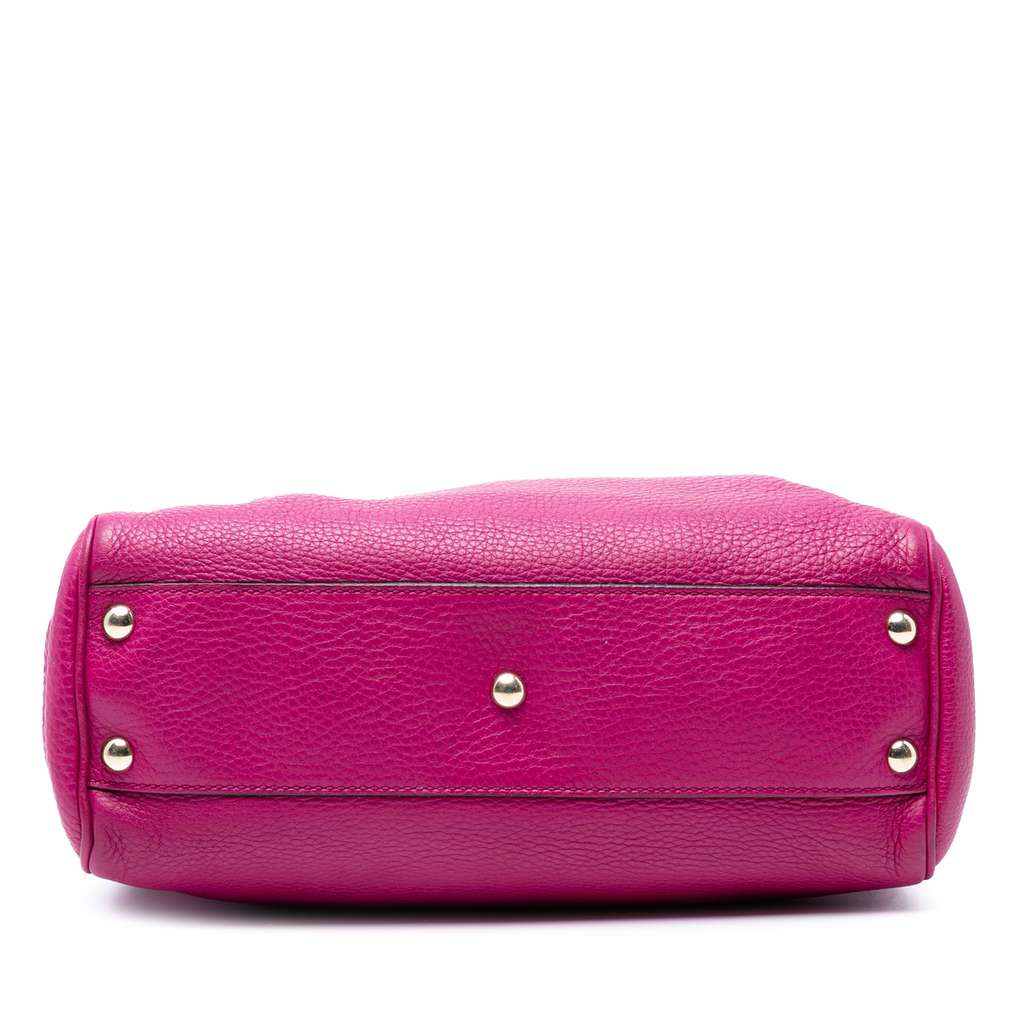 Gucci Small Calfskin Bamboo Shopper Satchel - Image 6