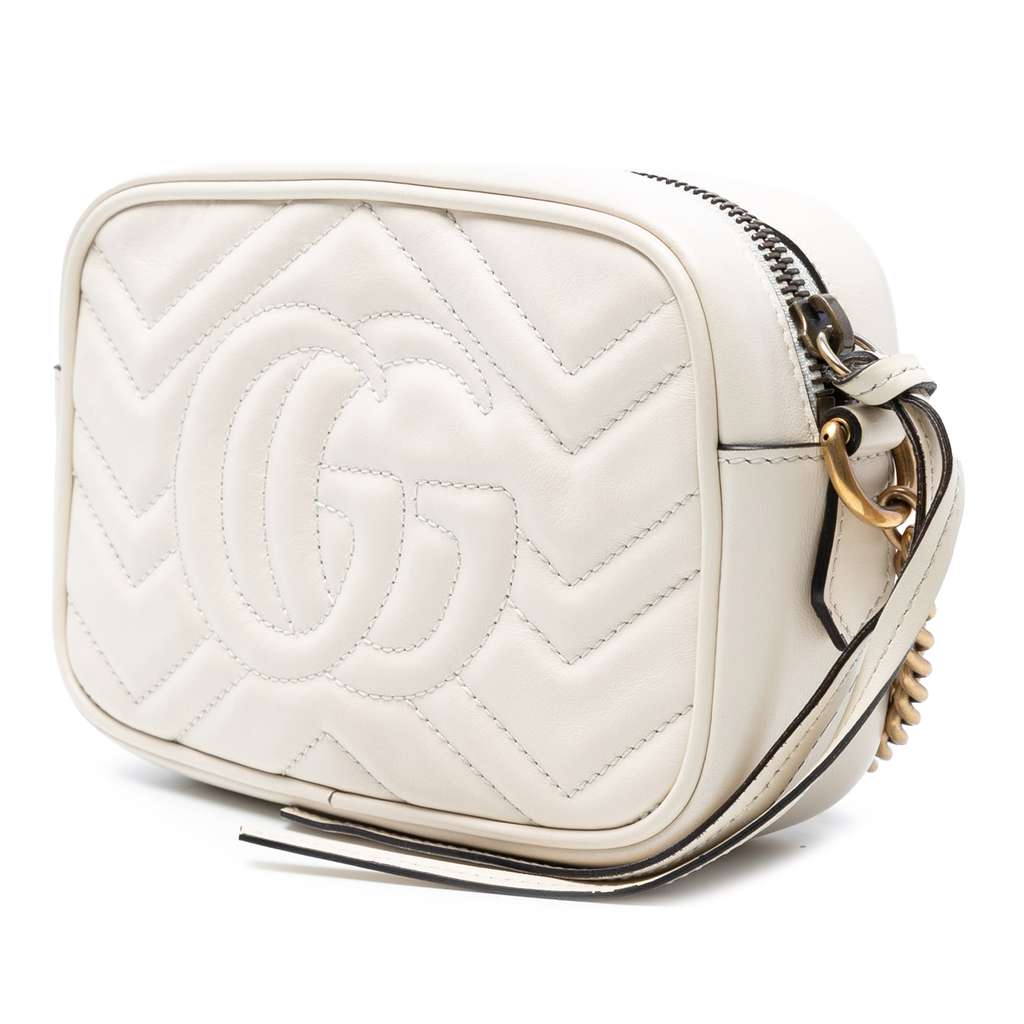 Gucci Mini GG Marmont Matelasse Leather Crossbody - Back view