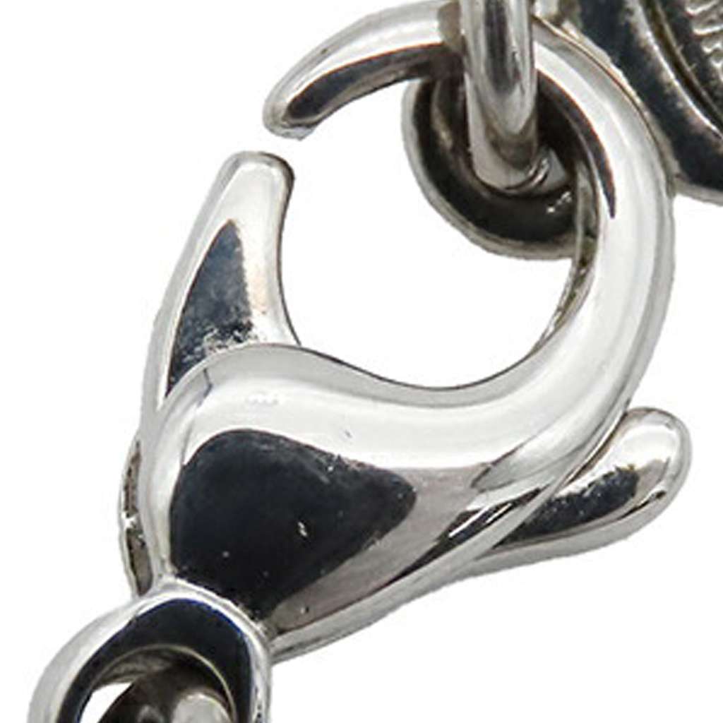 Chanel CC Silver Plated Crystal Cluster Pendant Necklace - Image 10