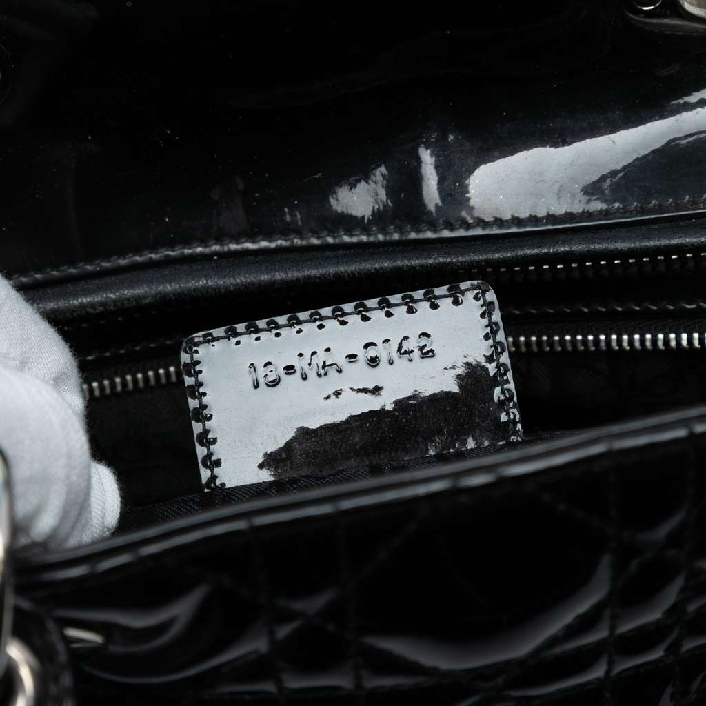 Dior Large Patent Cannage Lady Dior - Detail 1