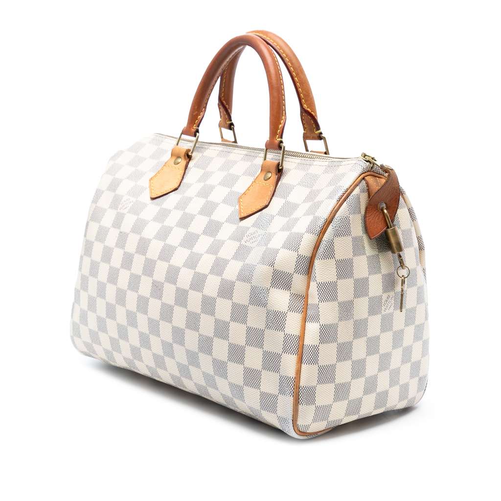 Louis Vuitton Damier Azur Speedy 30 - Back view