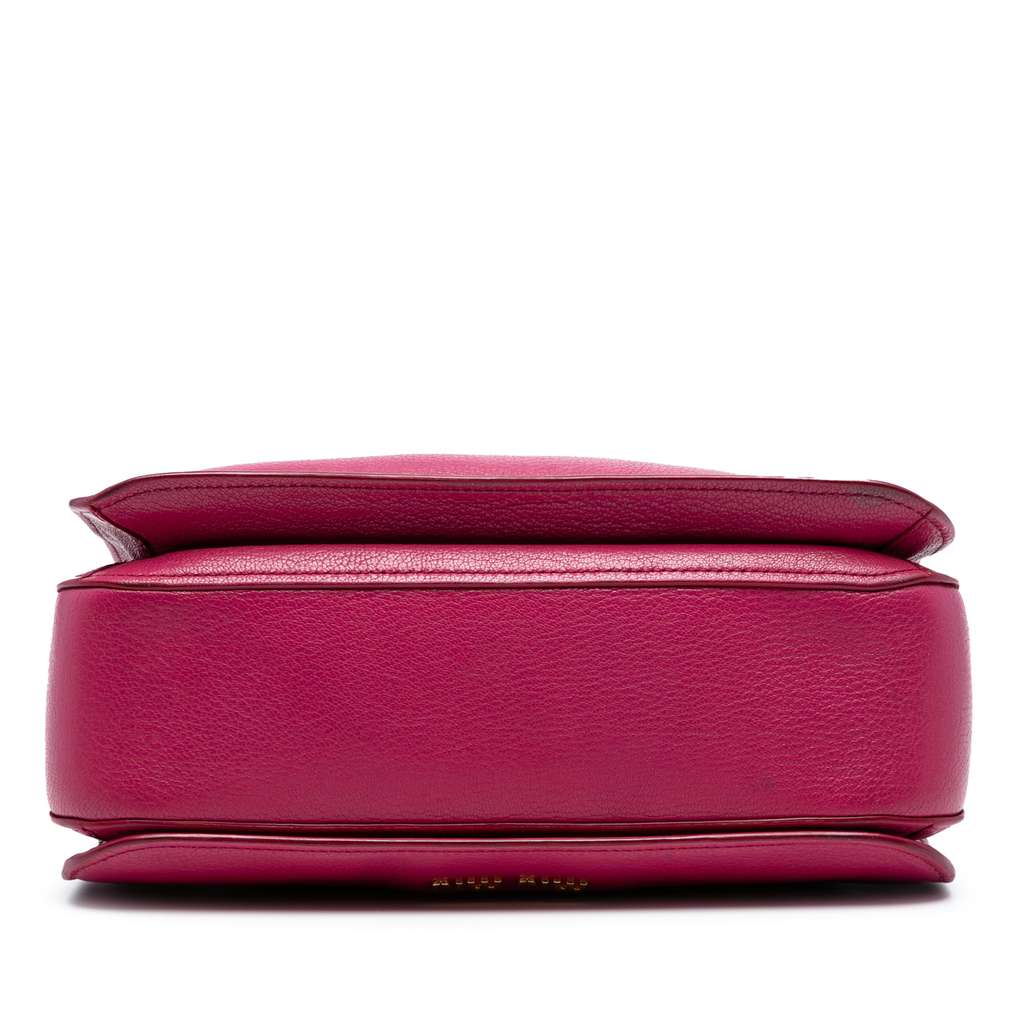 Miu Miu Goatskin Madras Satchel - Image 6