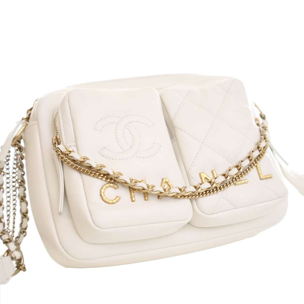 Chanel Small Quilted Calfskin Camera Case - Back view