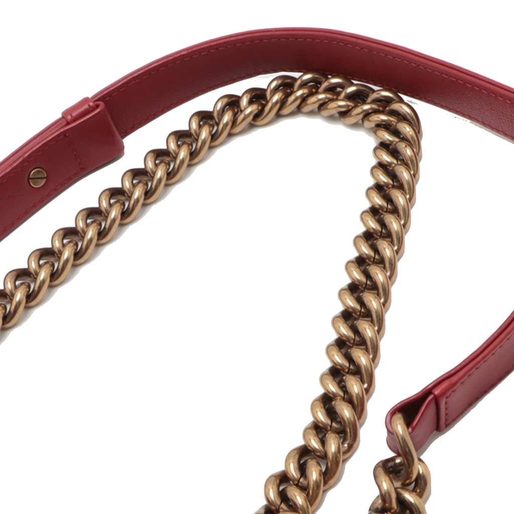 Chanel Old Medium Lambskin and Fur Boy Flap - Image 12