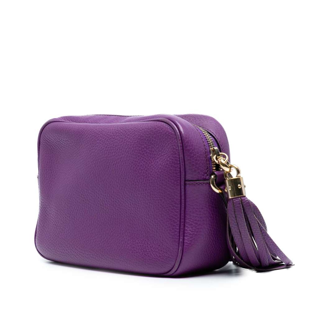 Gucci Metallic Leather Soho Disco Crossbody - Back view