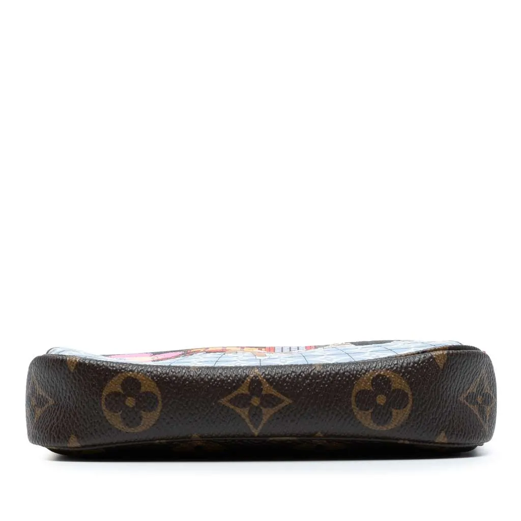 Louis Vuitton Monogram Vivienne in London Mini Pochette Accessoires Brown Good - Inside View