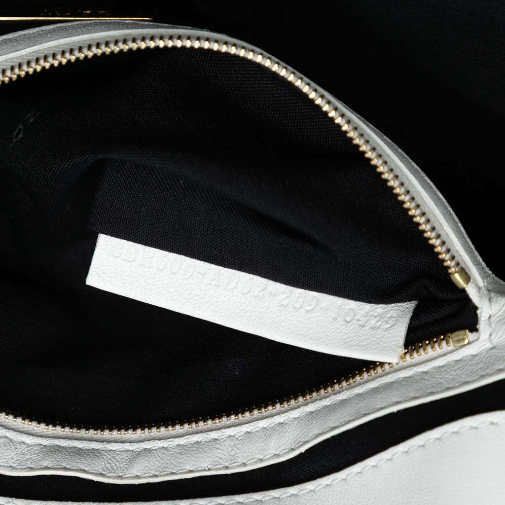 Fendi Joshua Vides California Sky Medium Embossed Leather Baguette Satchel - Detail 1