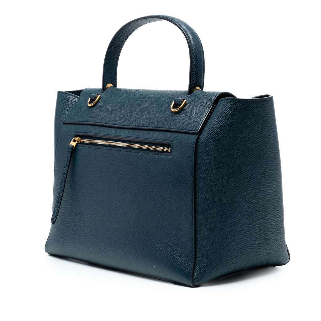 Celine Mini Grained Calfskin Belt Bag - Back view