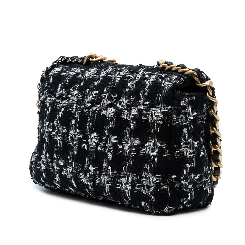 Chanel Medium Tweed 19 Flap - Back view