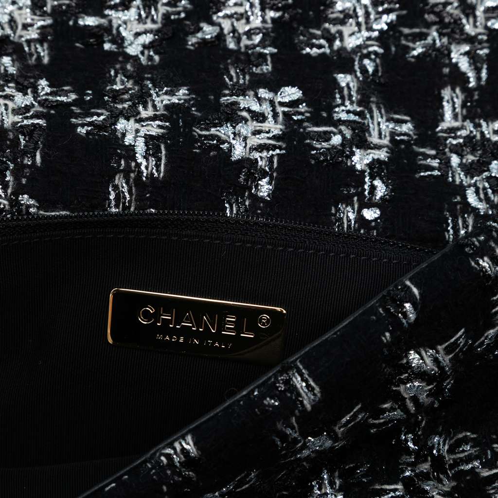 Chanel Medium Tweed 19 Flap - Side view