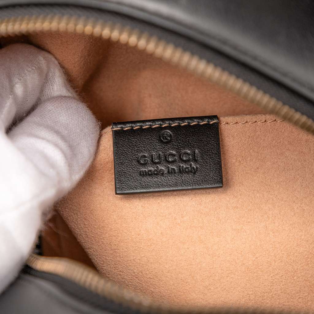 Gucci Small GG Marmont Matelasse Leather Animalier Backpack - Side view