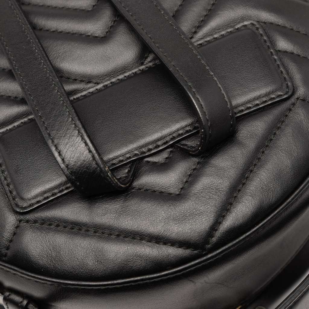 Gucci Small GG Marmont Matelasse Leather Animalier Backpack - Detail 2