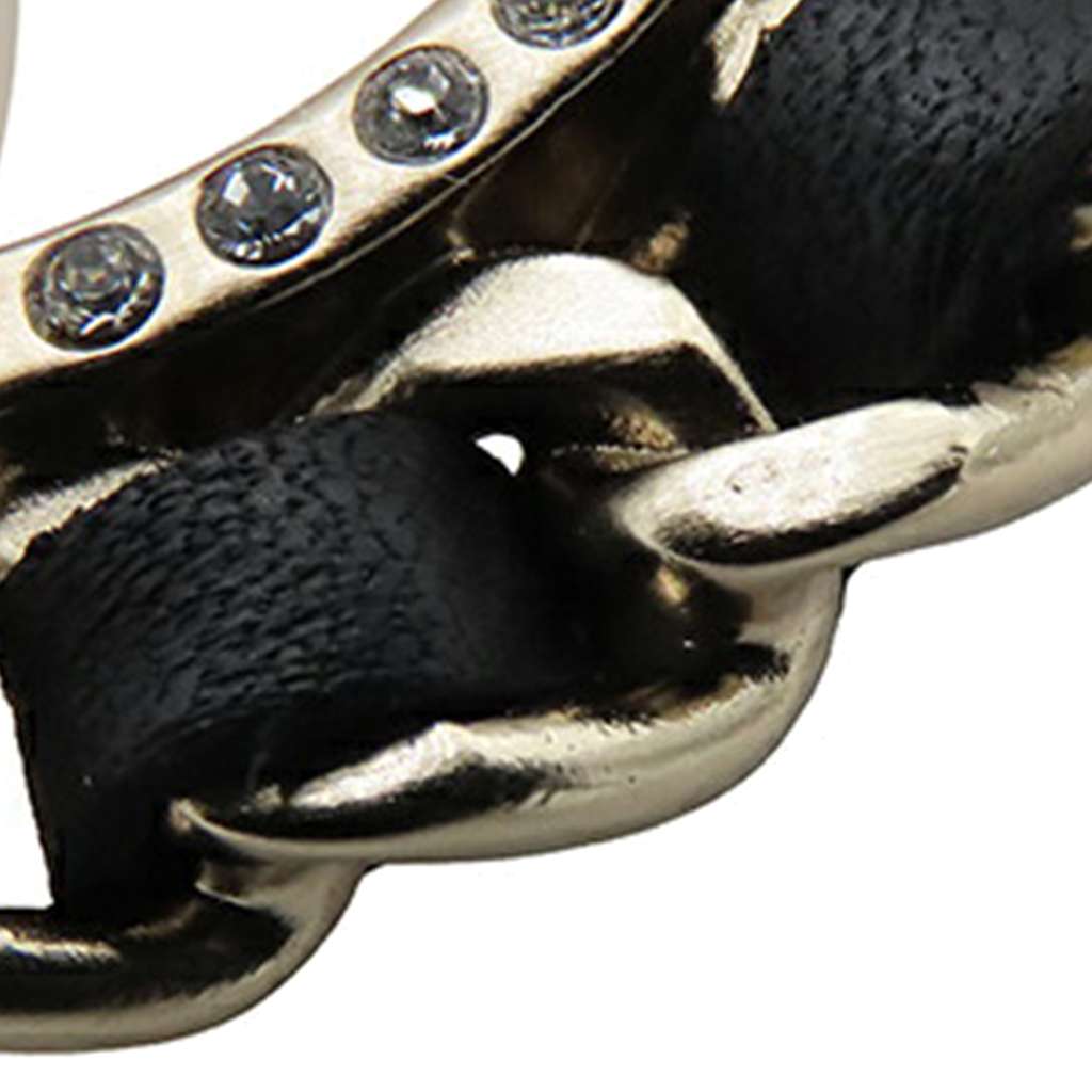 Chanel CC Gold Plated Faux Pearl and Rhinestones Brooch - Image 12