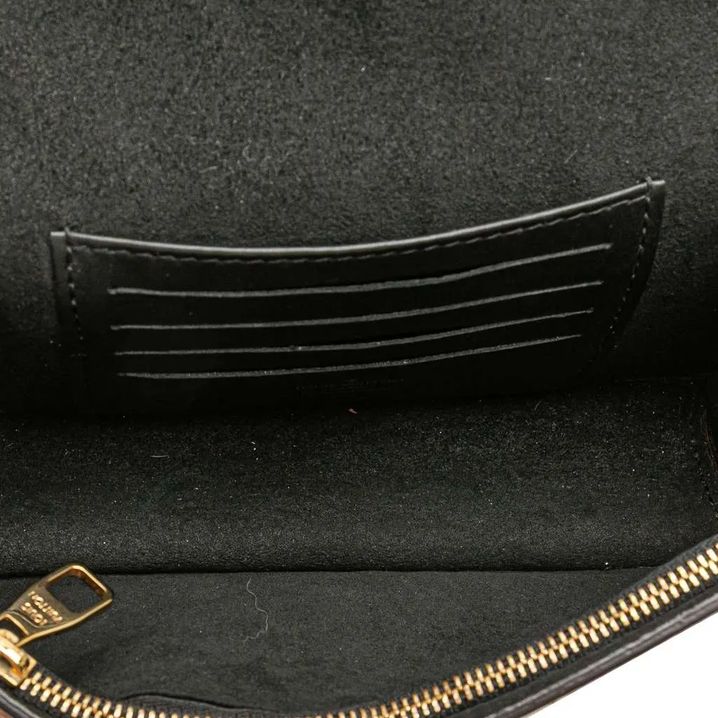 Louis Vuitton Monogram Reverse Dauphine Wallet on Chain Brown Canvas Very good - Model View