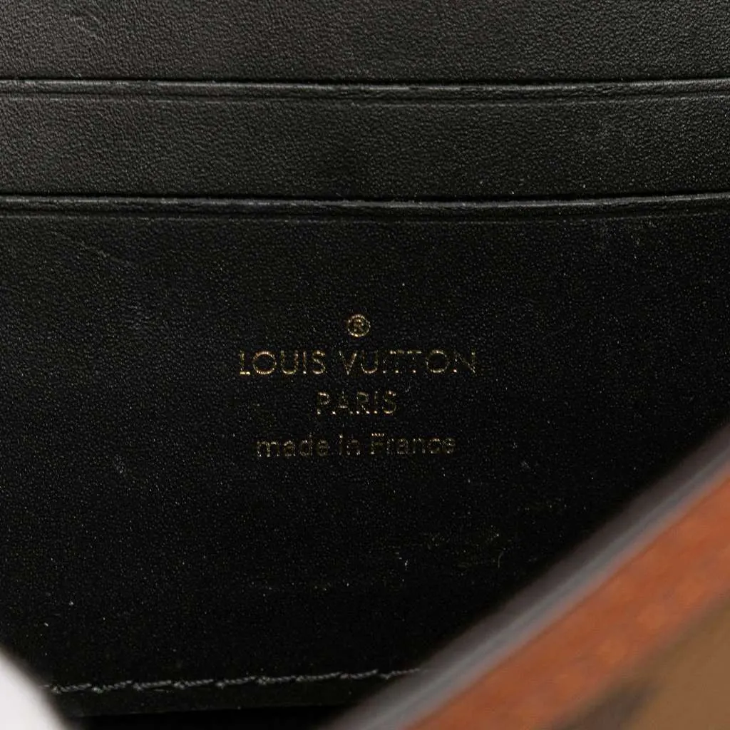 Louis Vuitton Monogram Reverse Dauphine Wallet on Chain Brown Canvas Very good - Box View
