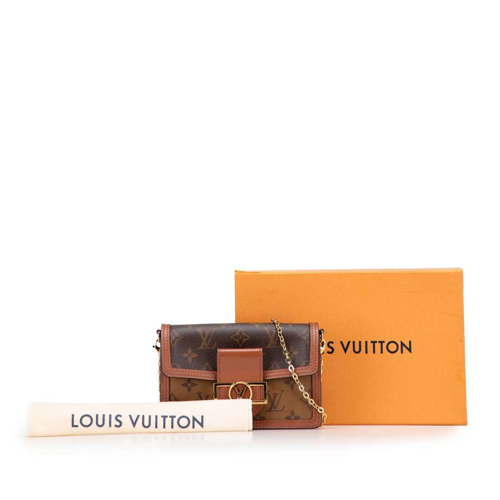 Louis Vuitton Monogram Reverse Dauphine Wallet on Chain - Image 12