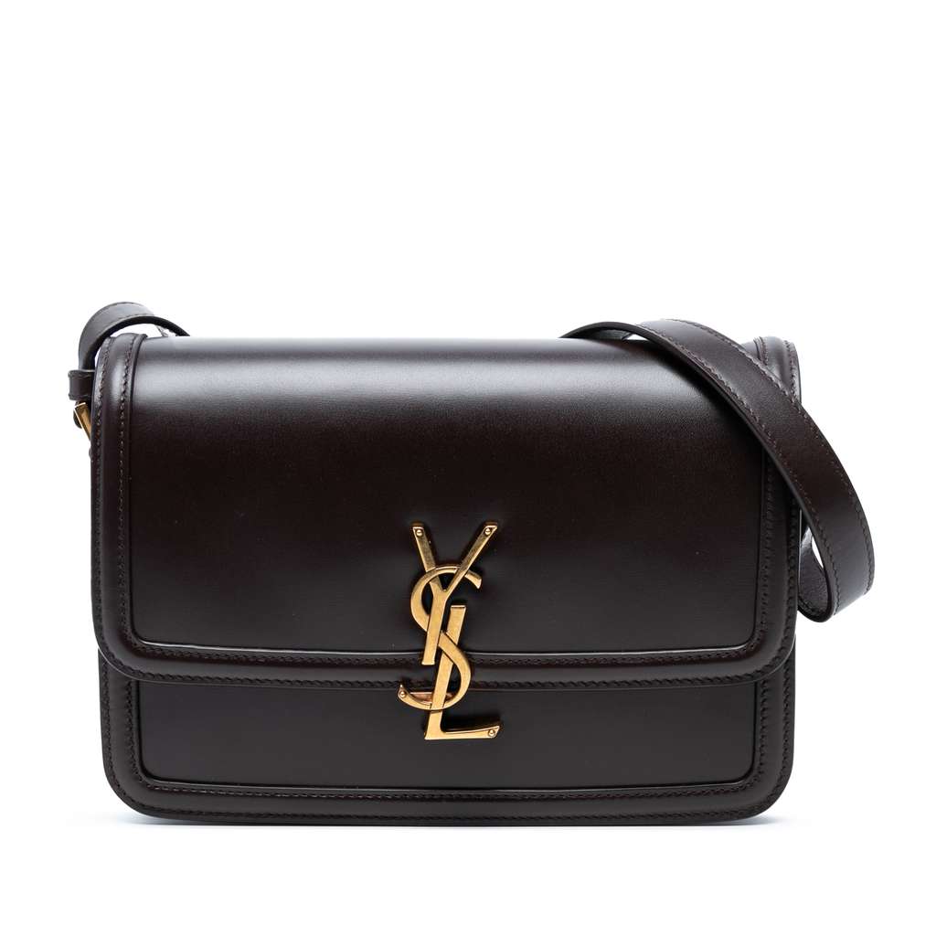 Saint Laurent Medium Calfskin Solferino Satchel In Box