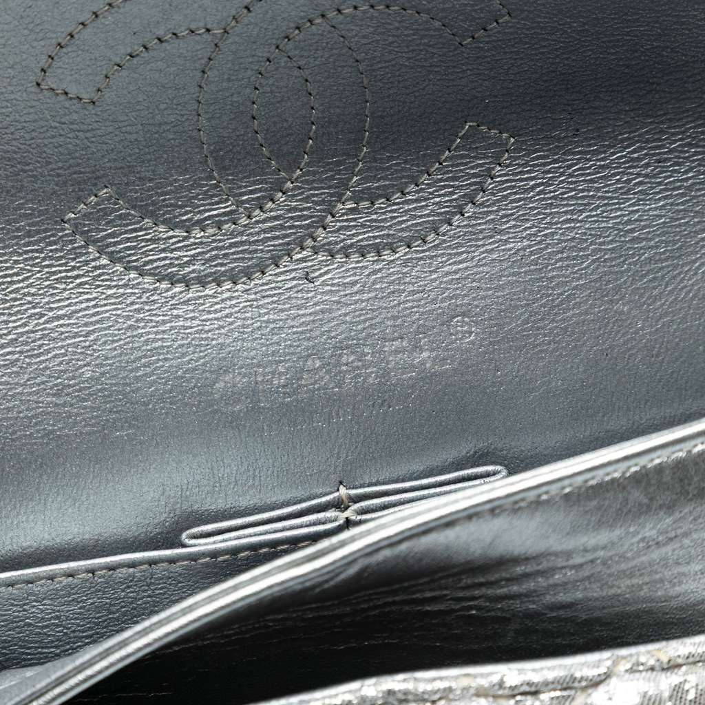 Chanel Small Classic Metallic Lame Bijoux Chain Double Flap - Side view