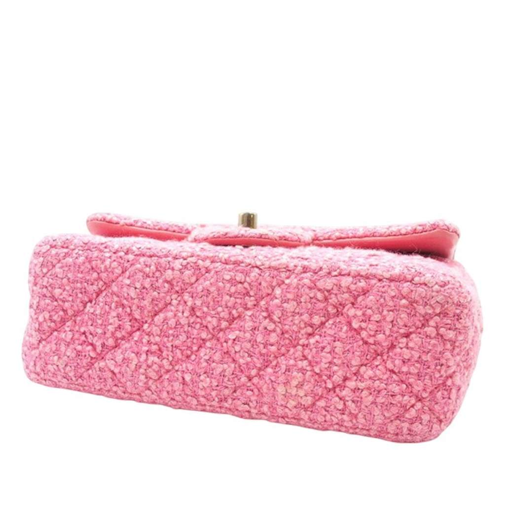 Chanel Mini Rectangular Classic Tweed Single Flap - Image 6