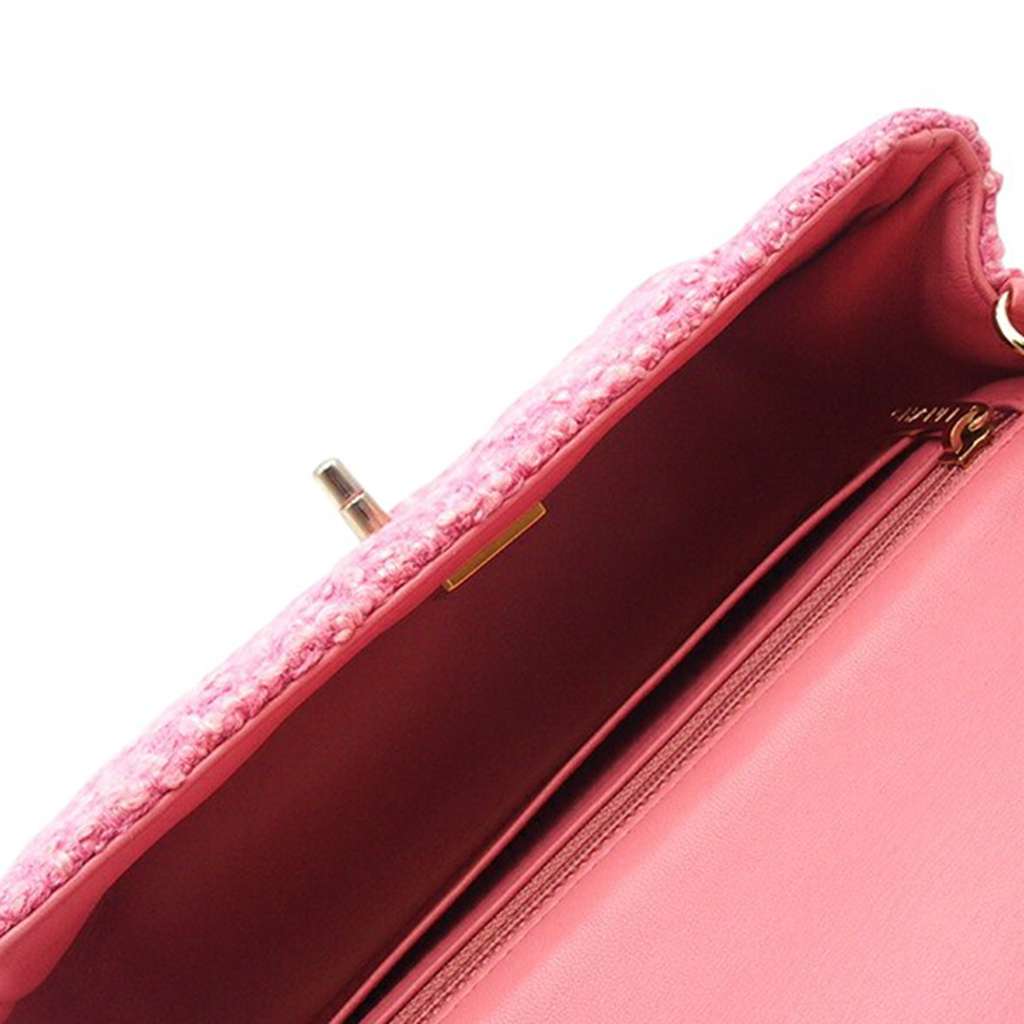 Chanel Mini Rectangular Classic Tweed Single Flap - 4