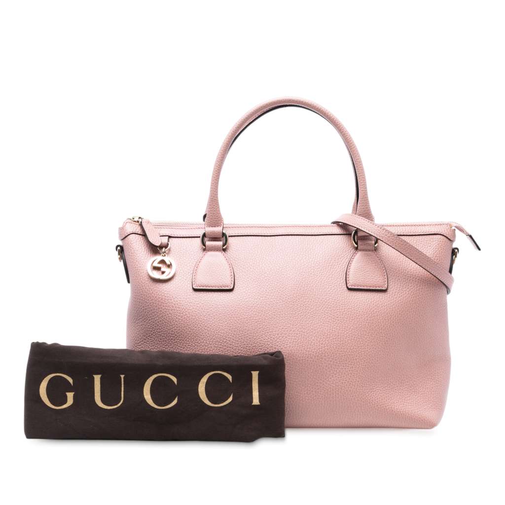 Gucci Dollar Calfskin GG Charm Satchel - Image 10