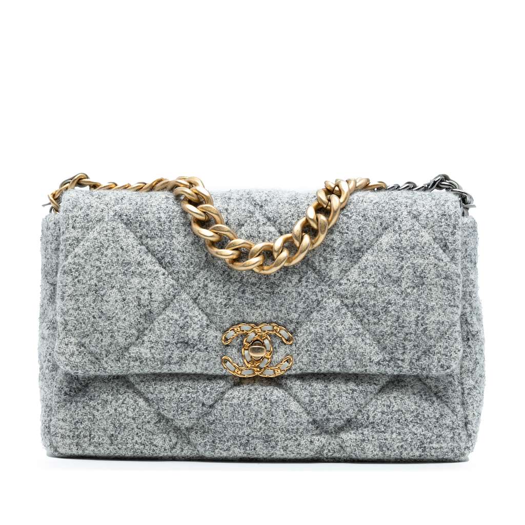 Chanel Large Tweed 19 Flap