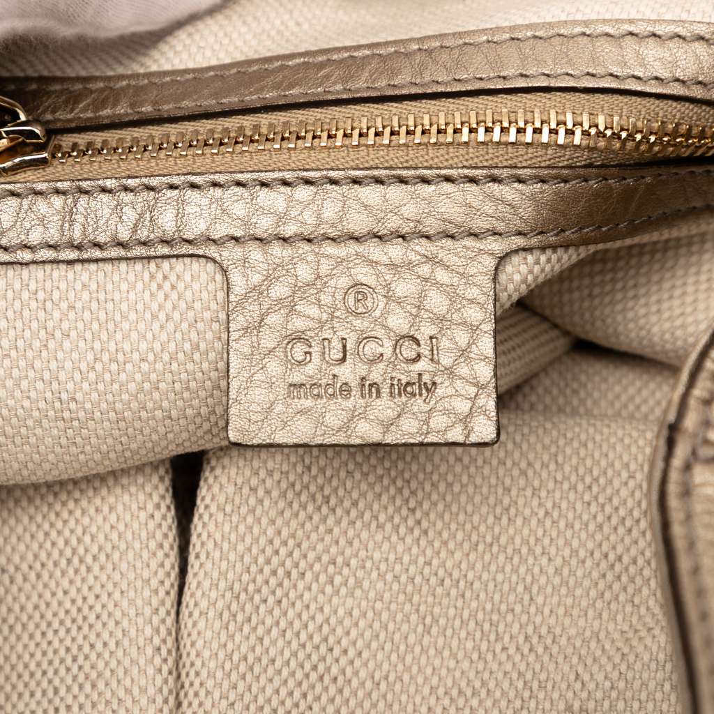 Gucci Medium Leather Soho Chain Tote - Side view