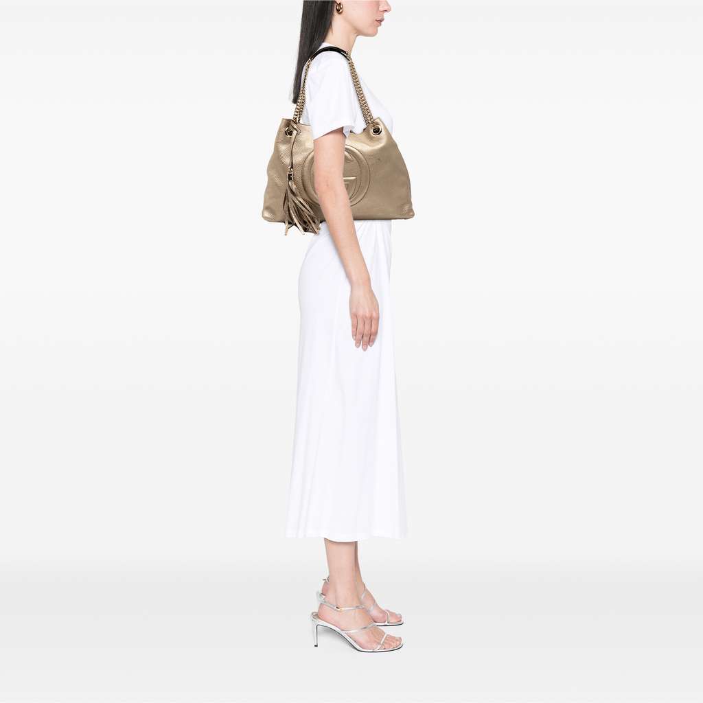 Gucci Medium Leather Soho Chain Tote - Detail 2