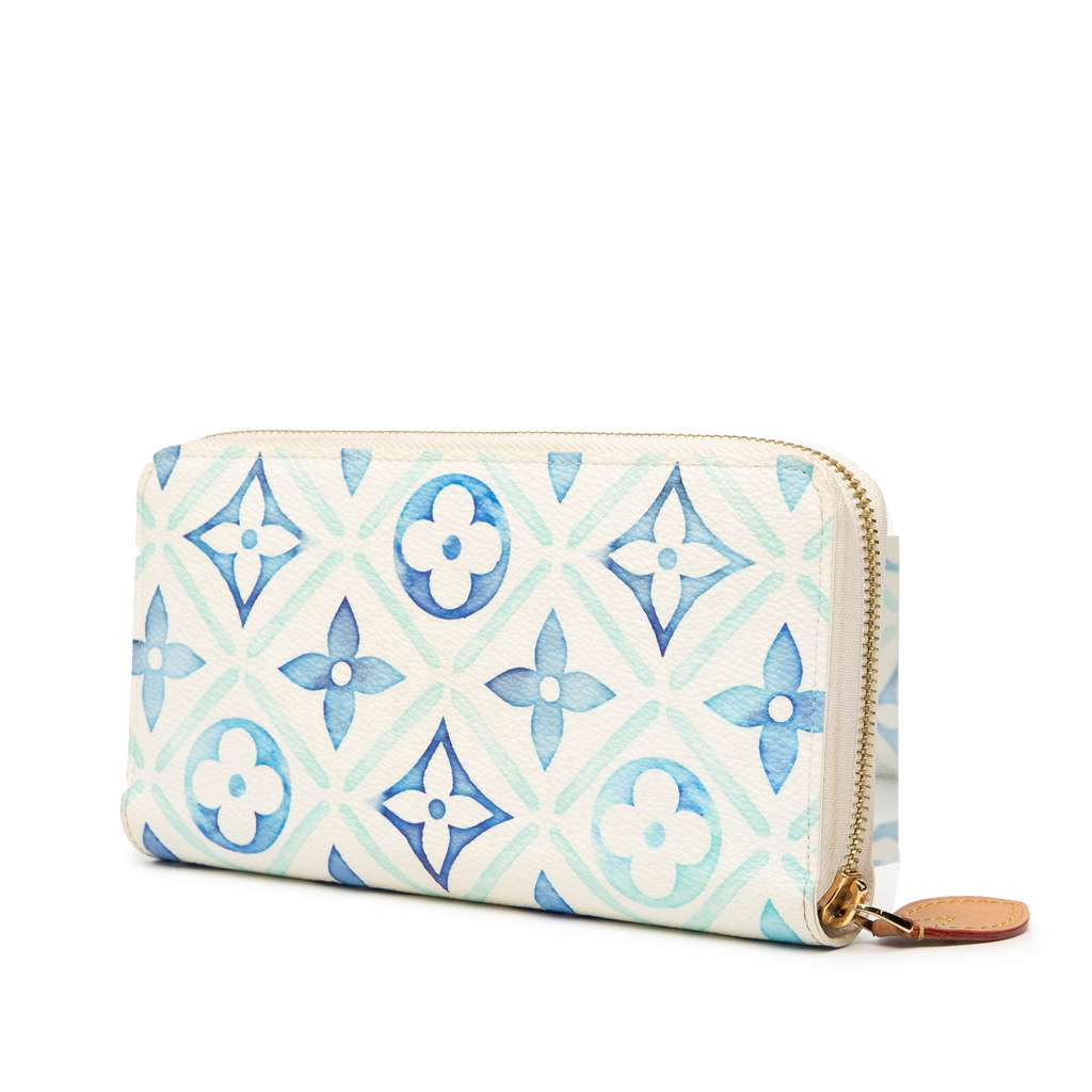 Louis Vuitton Monogram Tiles By The Pool Zippy Wallet - Back view