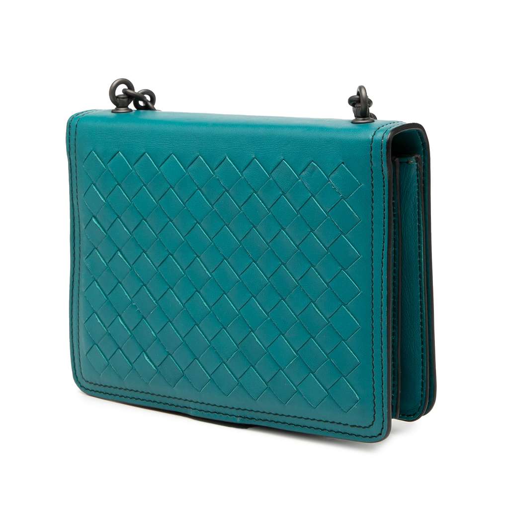 Bottega Veneta Mini Nappa Intrecciato Runway Shoulder Bag - Back view