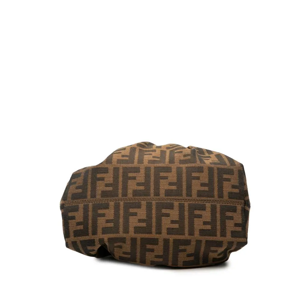 Fendi Mini Zucca Canvas Chef Handbag Brown Canvas Good - Inside View