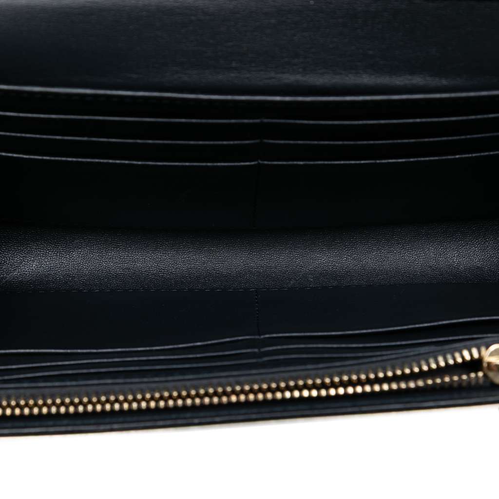 Dior Metallic Patent Microcannage Lady Dior Croisiere Wallet On Chain - 4