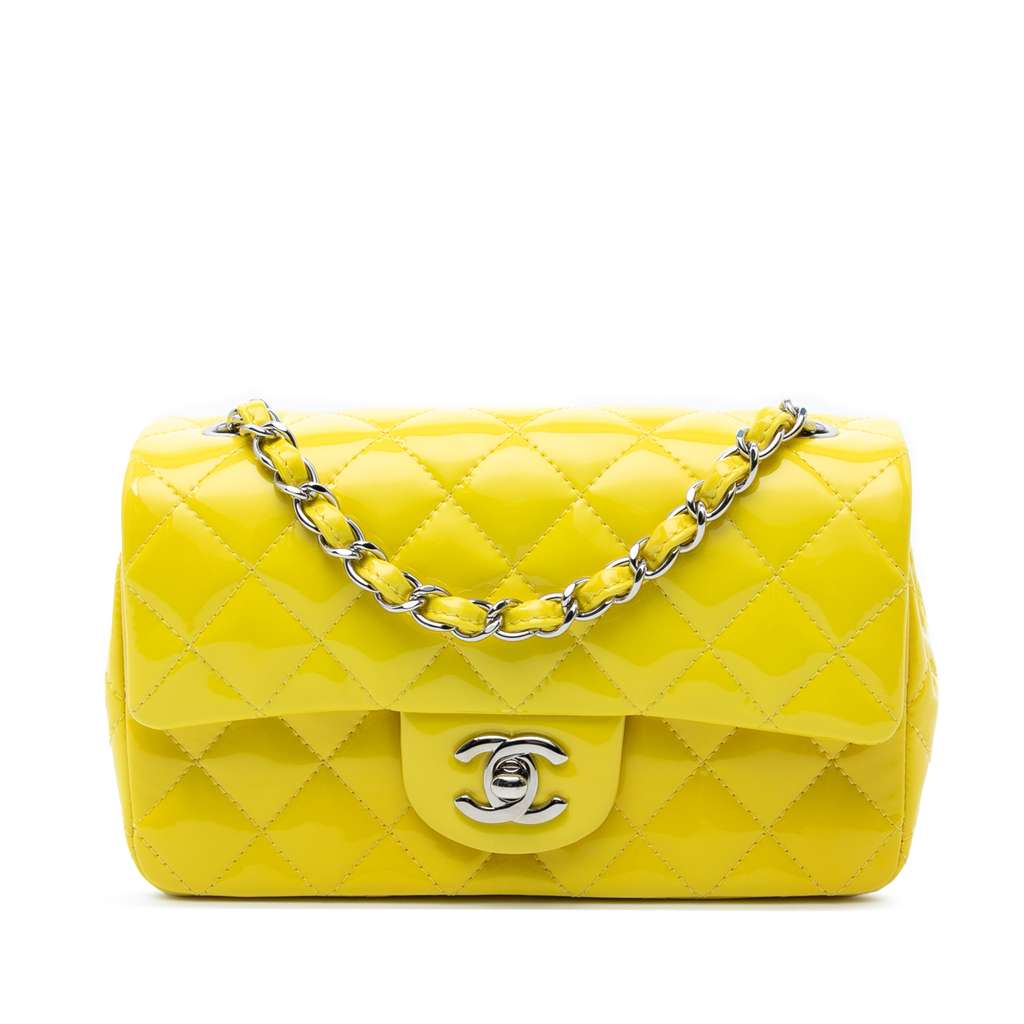 Chanel Mini Rectangular Classic Patent Single Flap