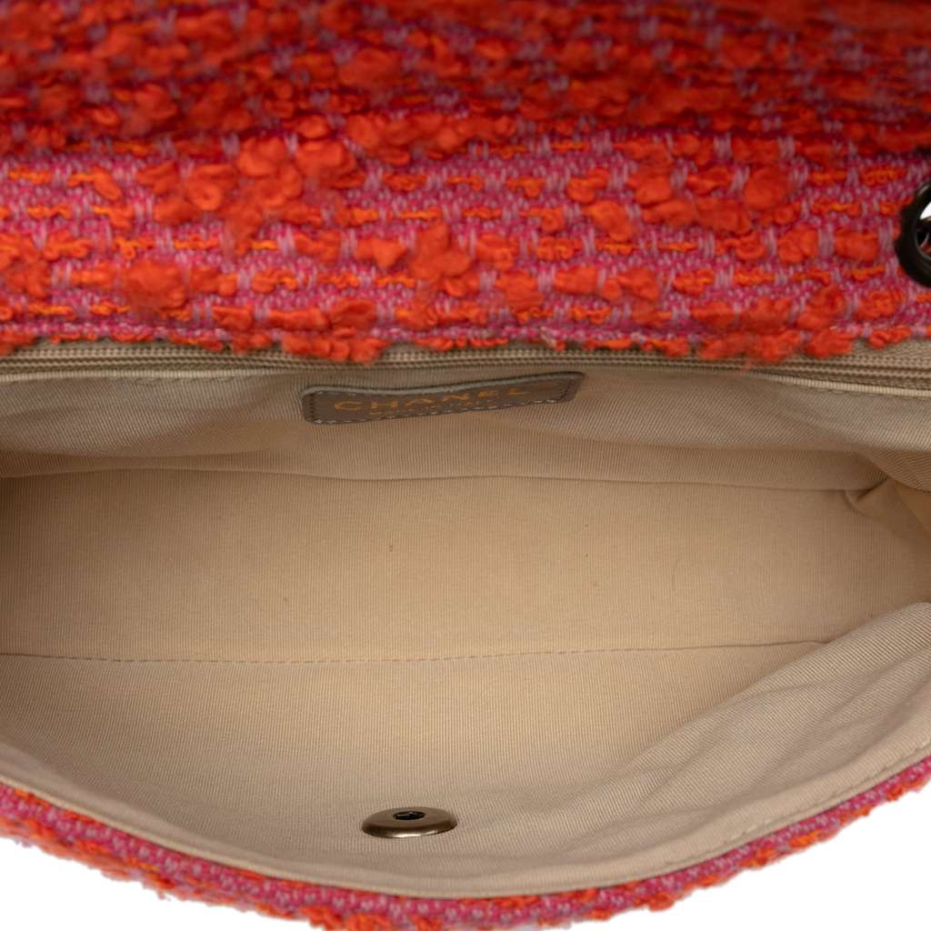 Chanel CC Quilted Tweed Flap - 4