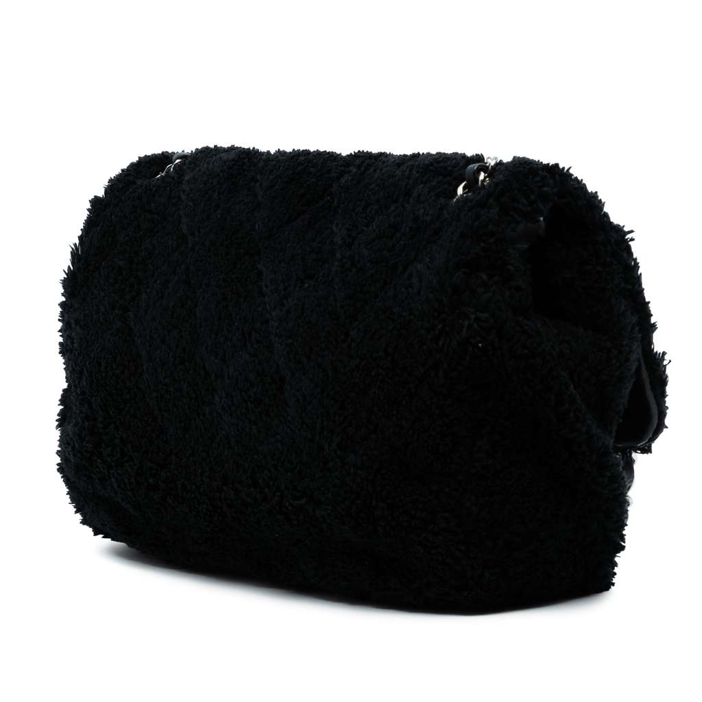 Chanel Jumbo Quilted Shearling Single Flap - 2