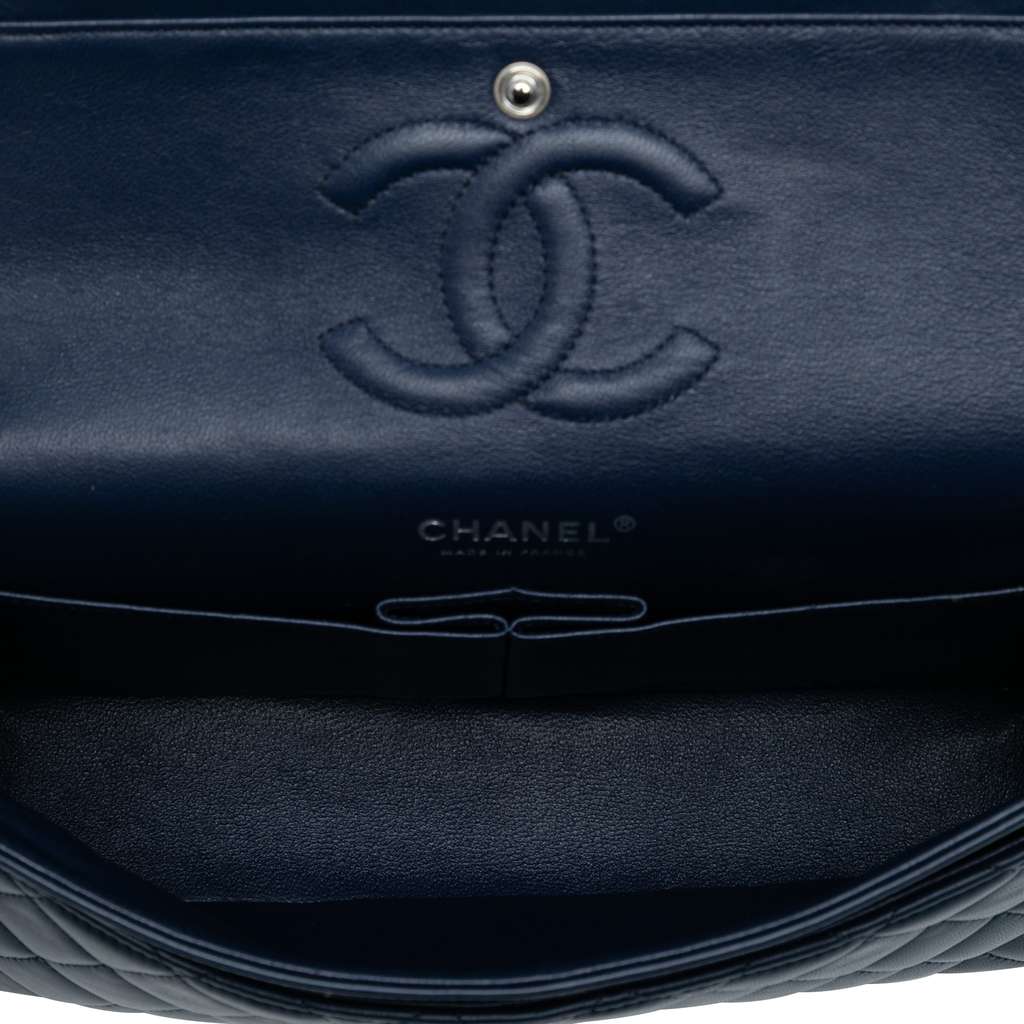 Chanel Medium Classic Tricolor Lambskin Double Flap - 4
