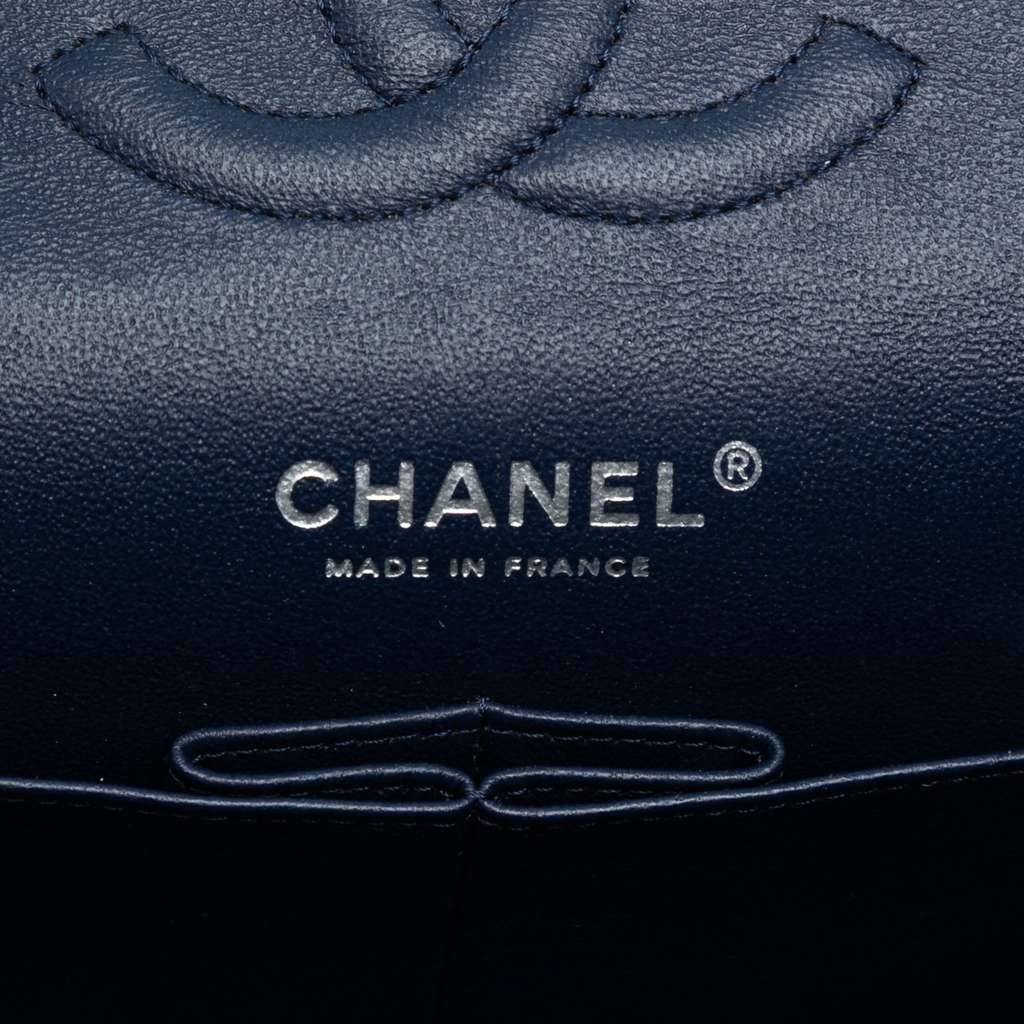 Chanel Medium Classic Tricolor Lambskin Double Flap - 5