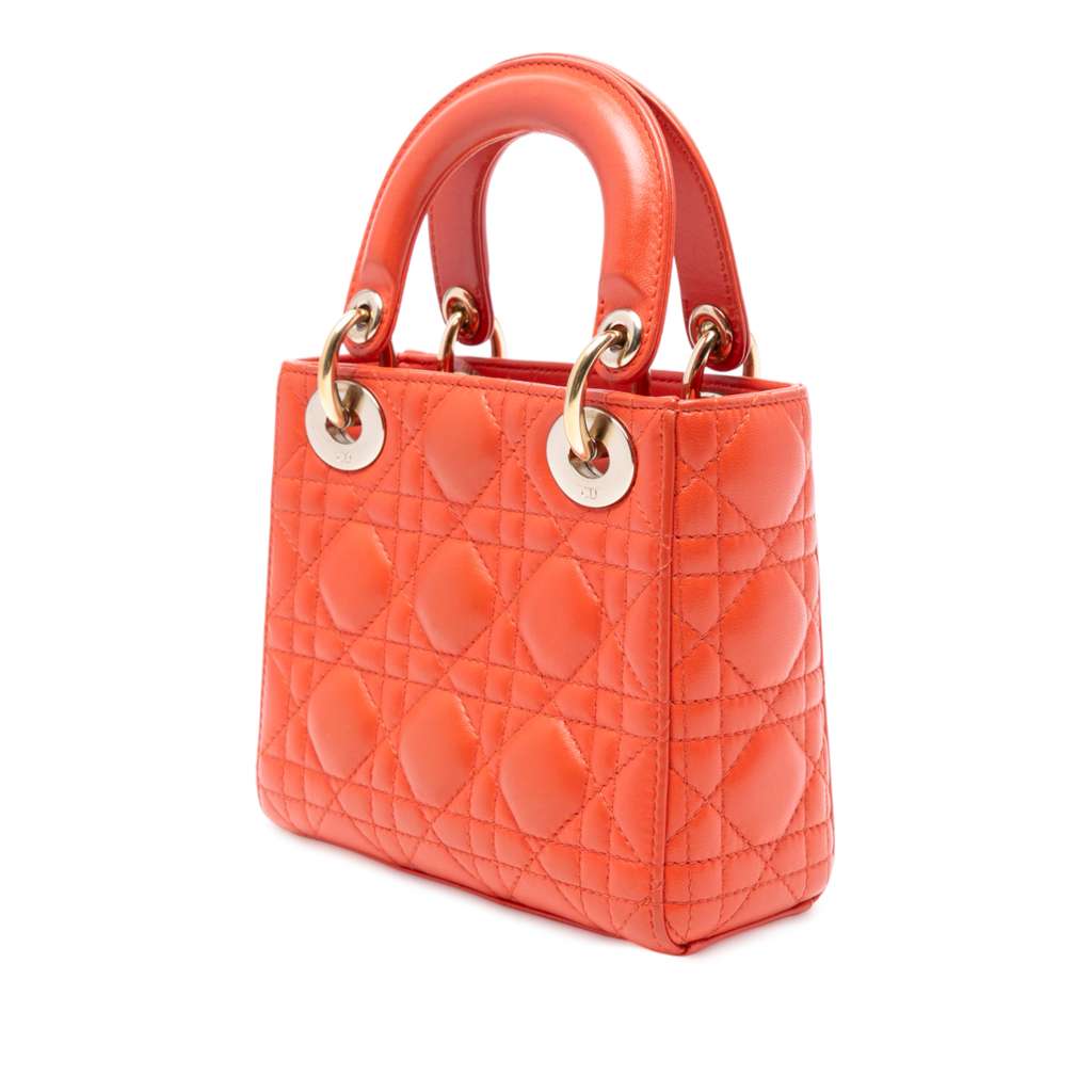 Dior Mini Lambskin Cannage Lady Dior - 2